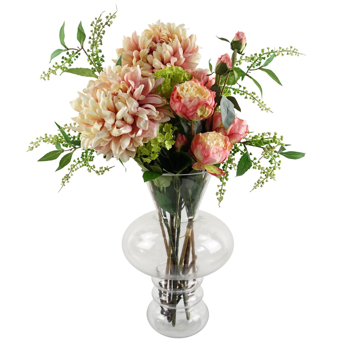 35cm Bubble Clear Glass Vase – image 5