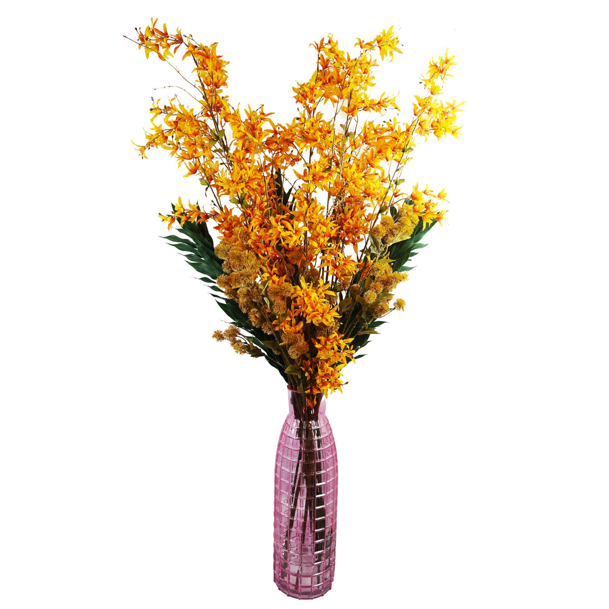 130cm Yellow Blossom Floral Spray Artificial – image 9