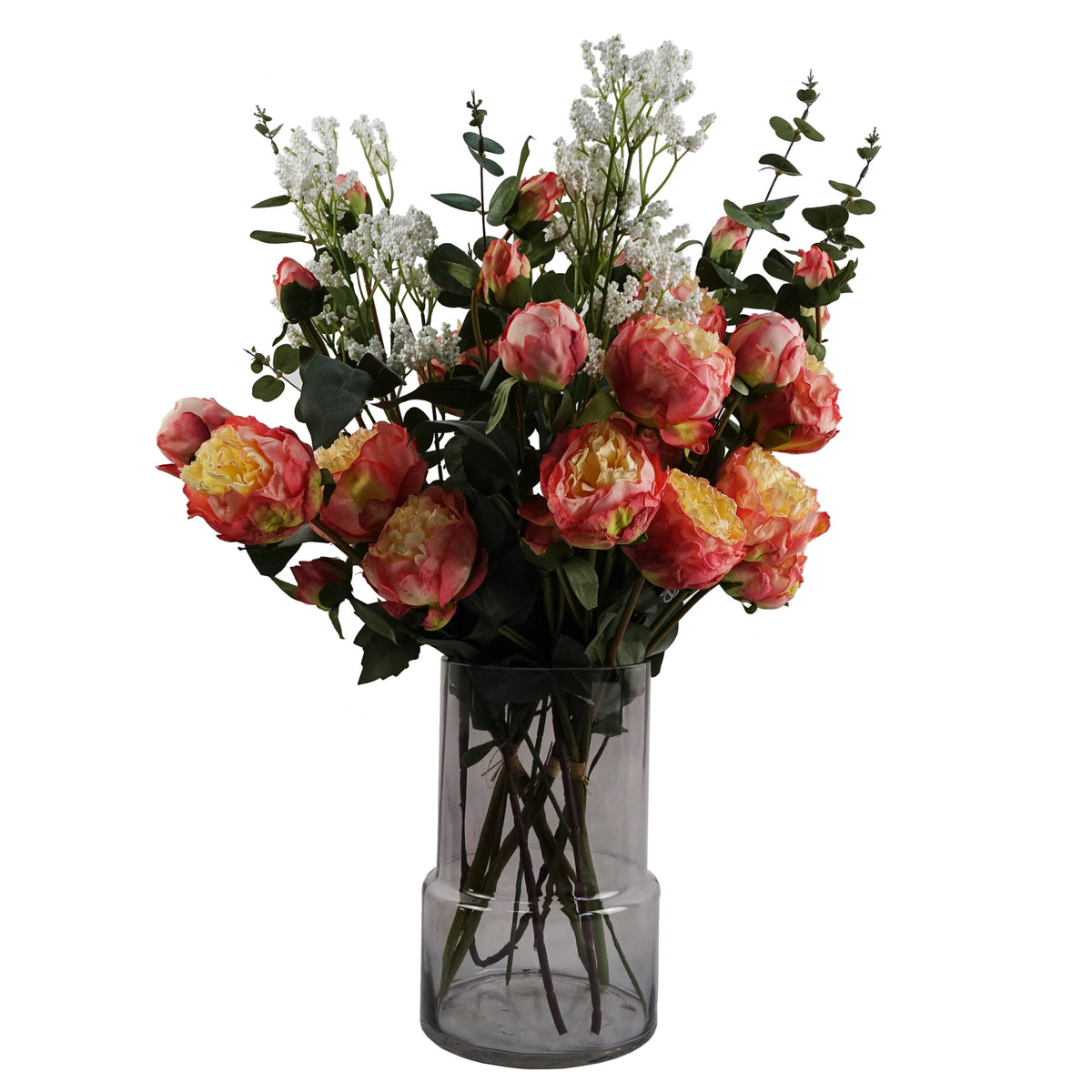 26cm Grey Smoke Glass Vase – image 3