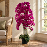 150cm Giant Purple Orchid Plant - Artificial - 189 flowers REAL TOUCH