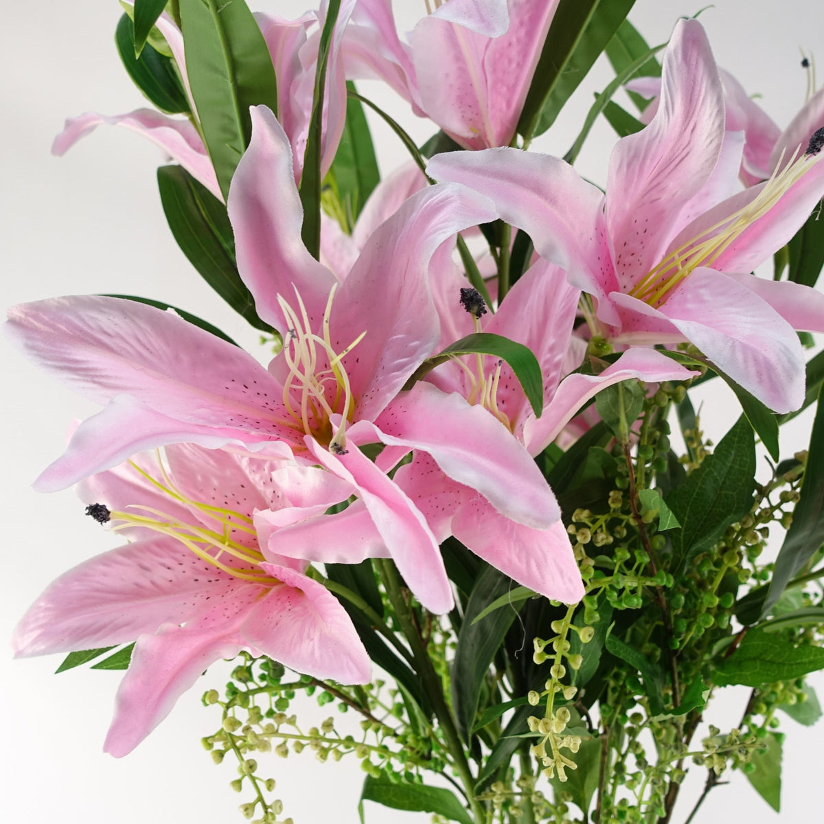 100cm Large Artificial Lily Stem with 3 Flowers – image 9