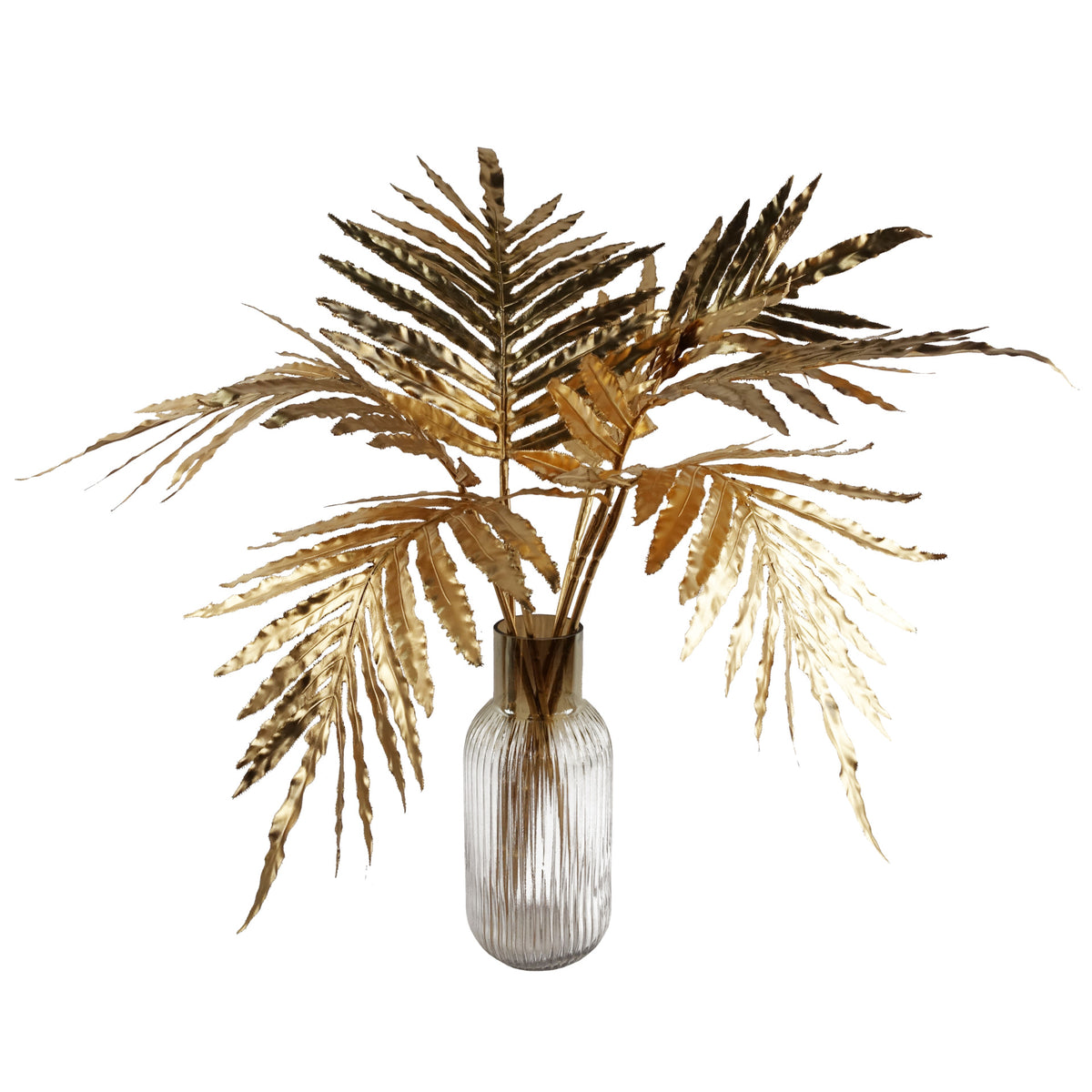 34cm Ridged Ombre Glass Vase – image 3