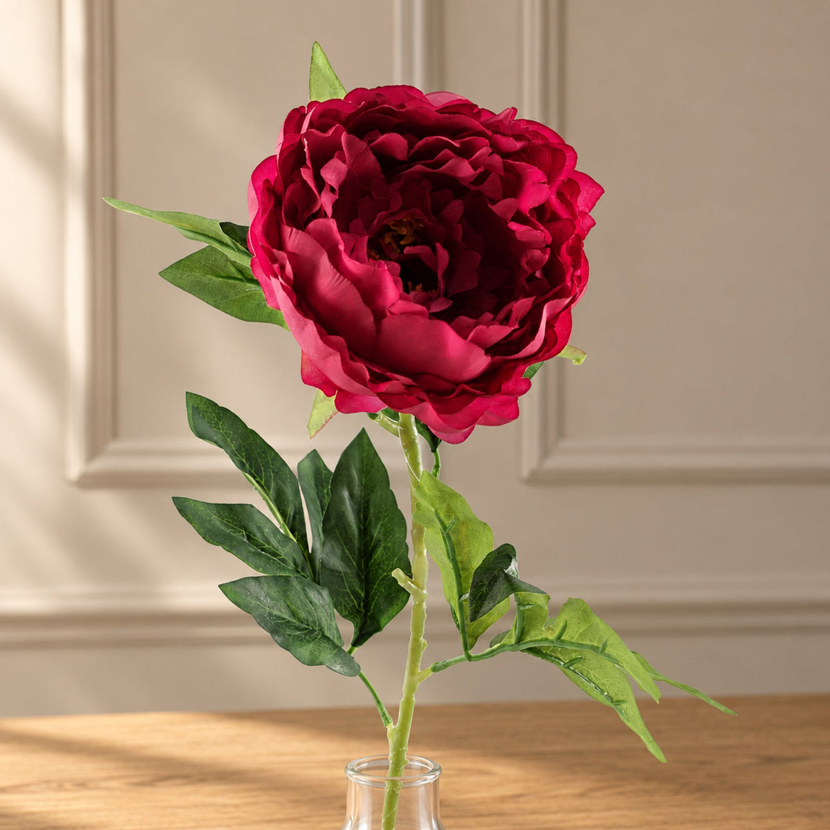 80cm Artificial Realistic Faux Peony Stem