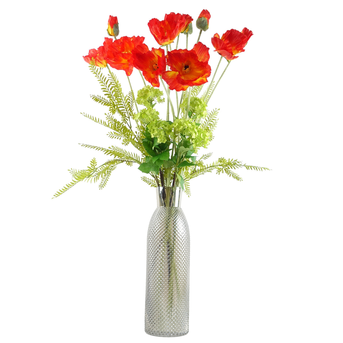 100cm Artificial Poppy Stem - 2 Flowers – image 4