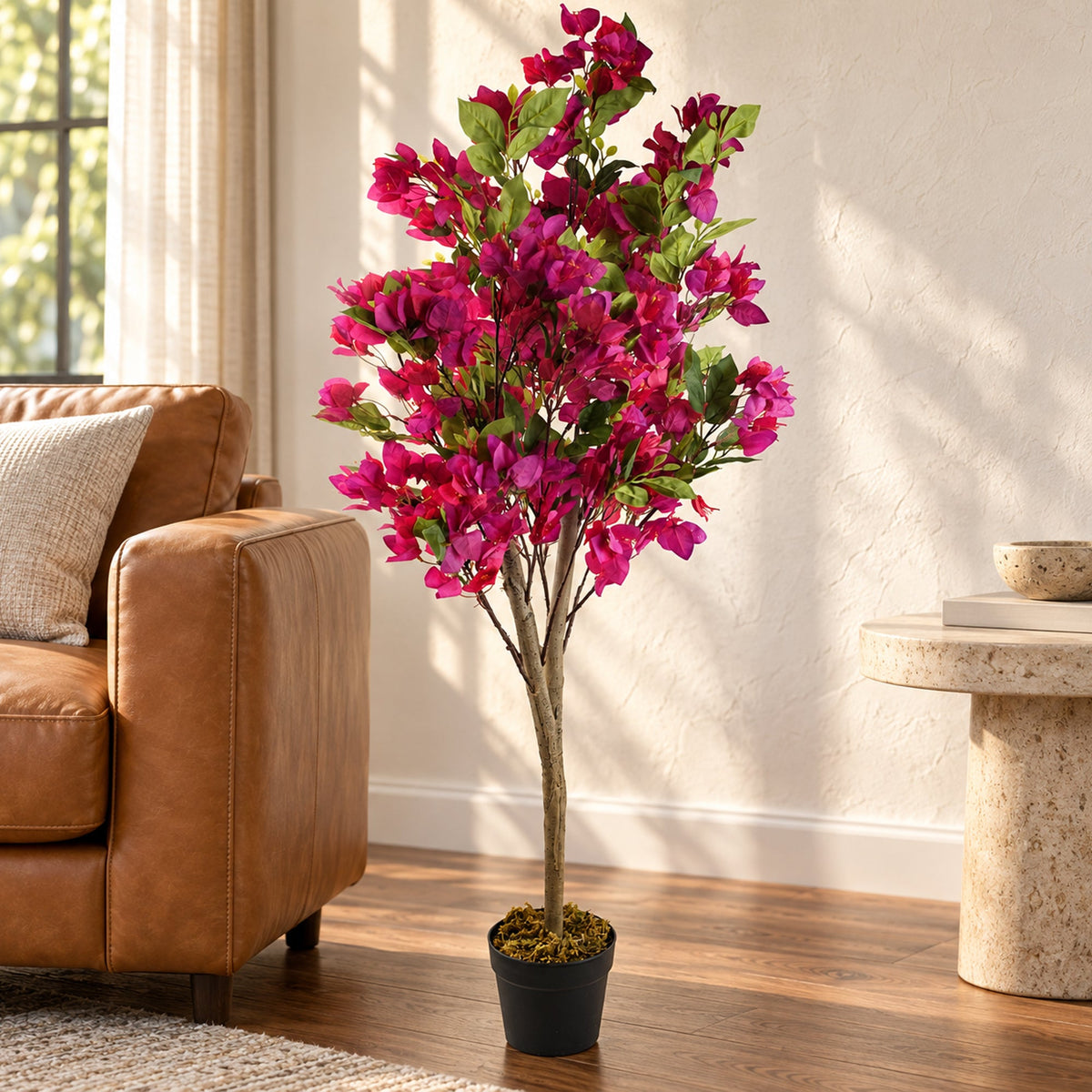 120cm Artificial Pink Bougainvillea Tree