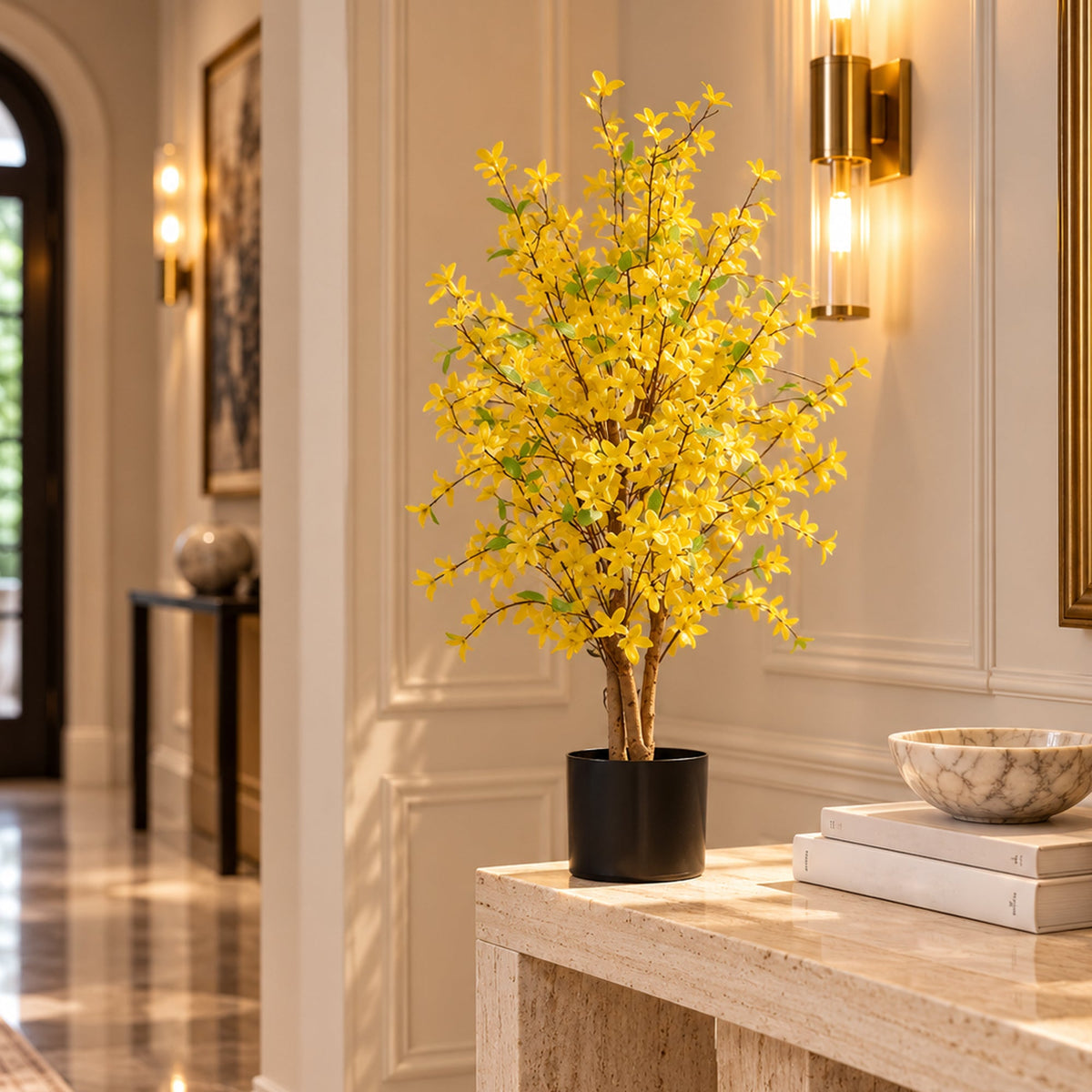60cm Artificial Forsythia Tree