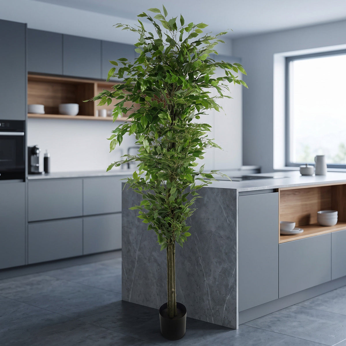 180cm Artificial Ficus Tree Green Realistic