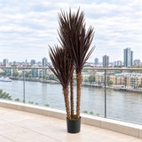155cm Artificial UV Resistant XL Triple Yucca Tree Plant Spiky Dark
