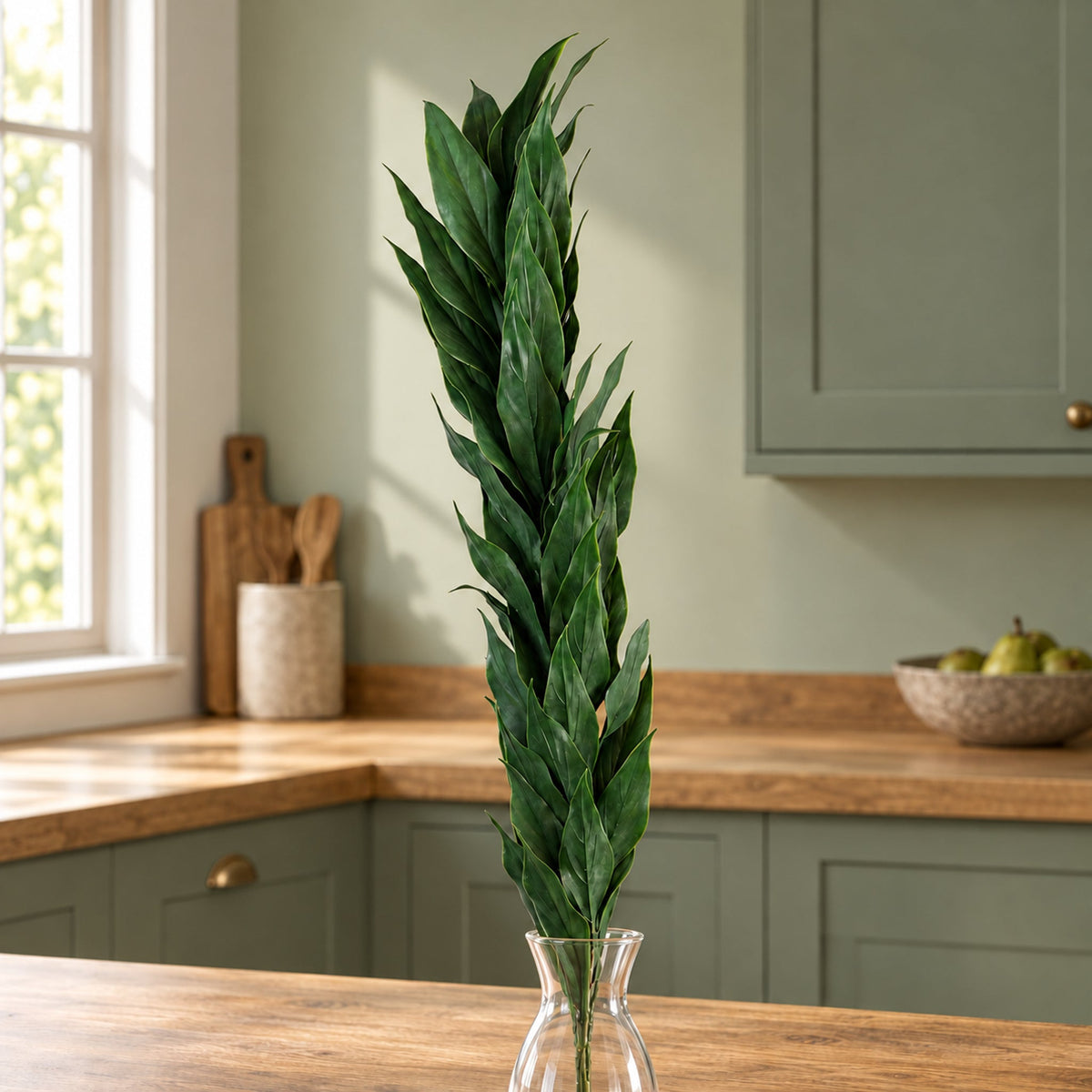 100cm Artificial Plastic Decorative Leaf Spray