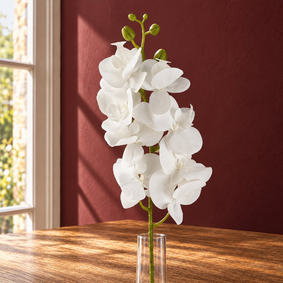 100cm Artificial Phalaenopsis Orchid Faux Stem