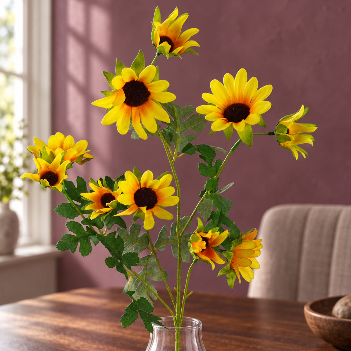 70cm Artificial Yellow Daisy Flower Spray