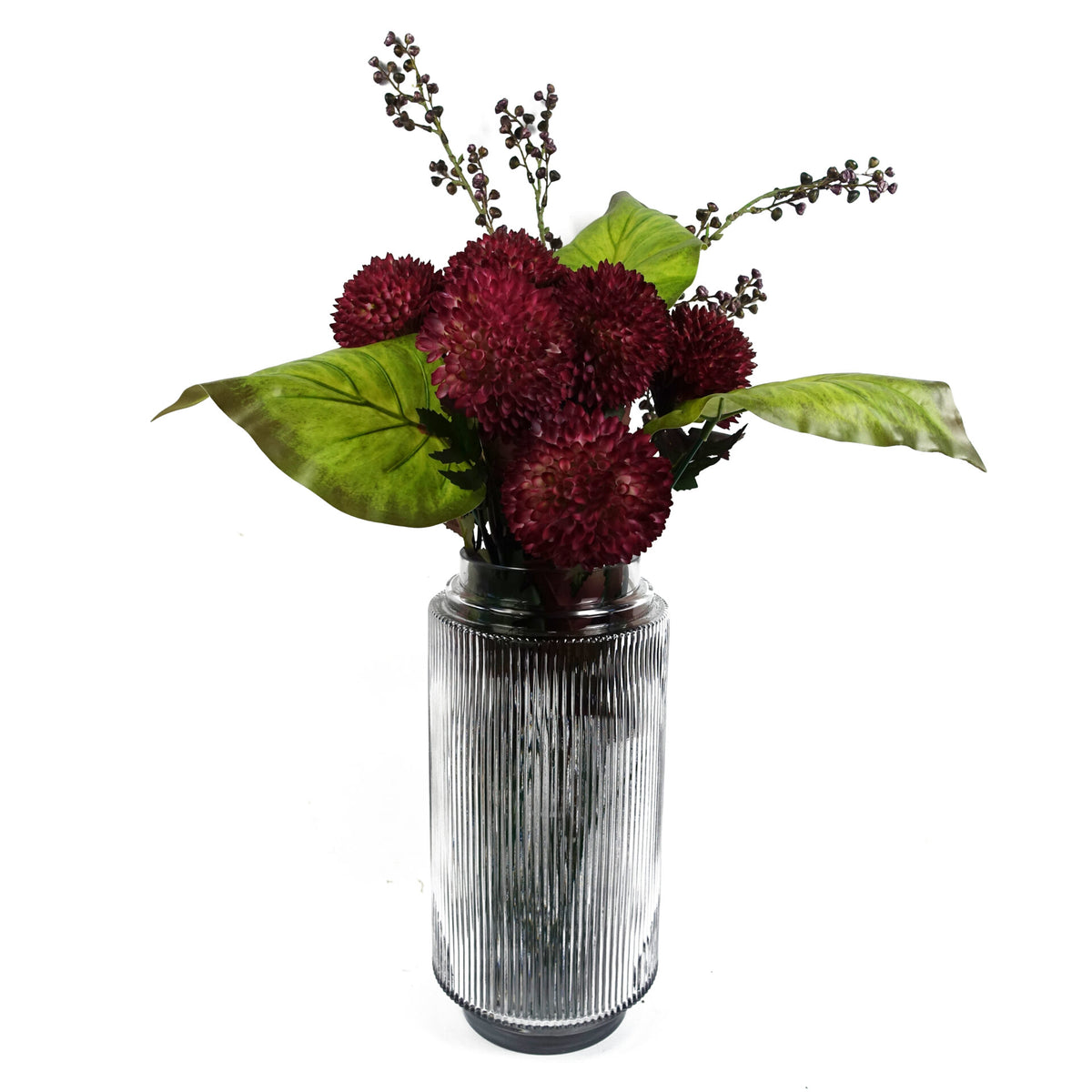 50cm Artificial Green Plastic Leaf Stem – image 7