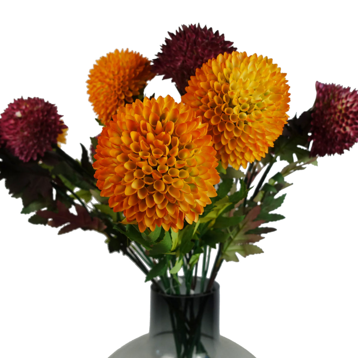 70cm Large Ball Dahlia Artificial Flower Stem Faux – image 10
