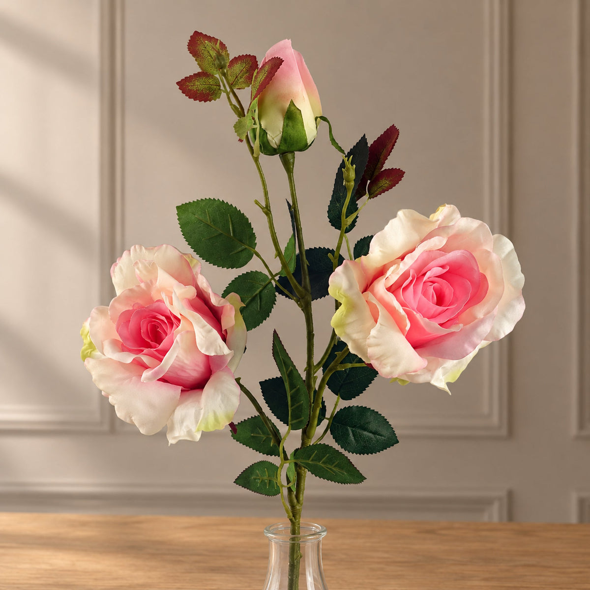 Realistic Artificial Rose Flower Stems