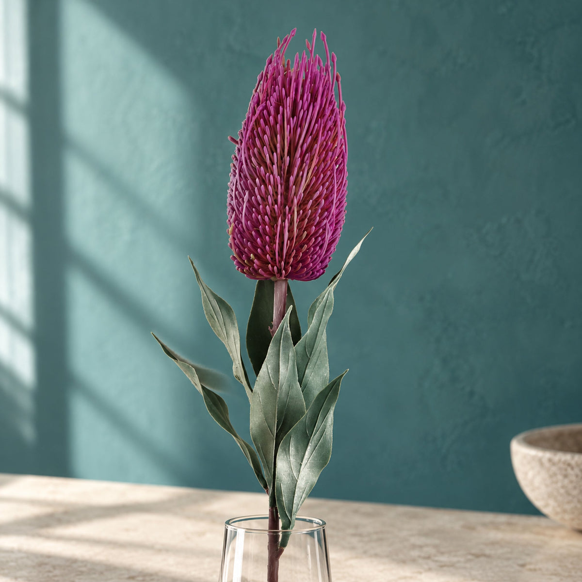 75cm Banksia Menziesii Faux Flower Stem Artificial