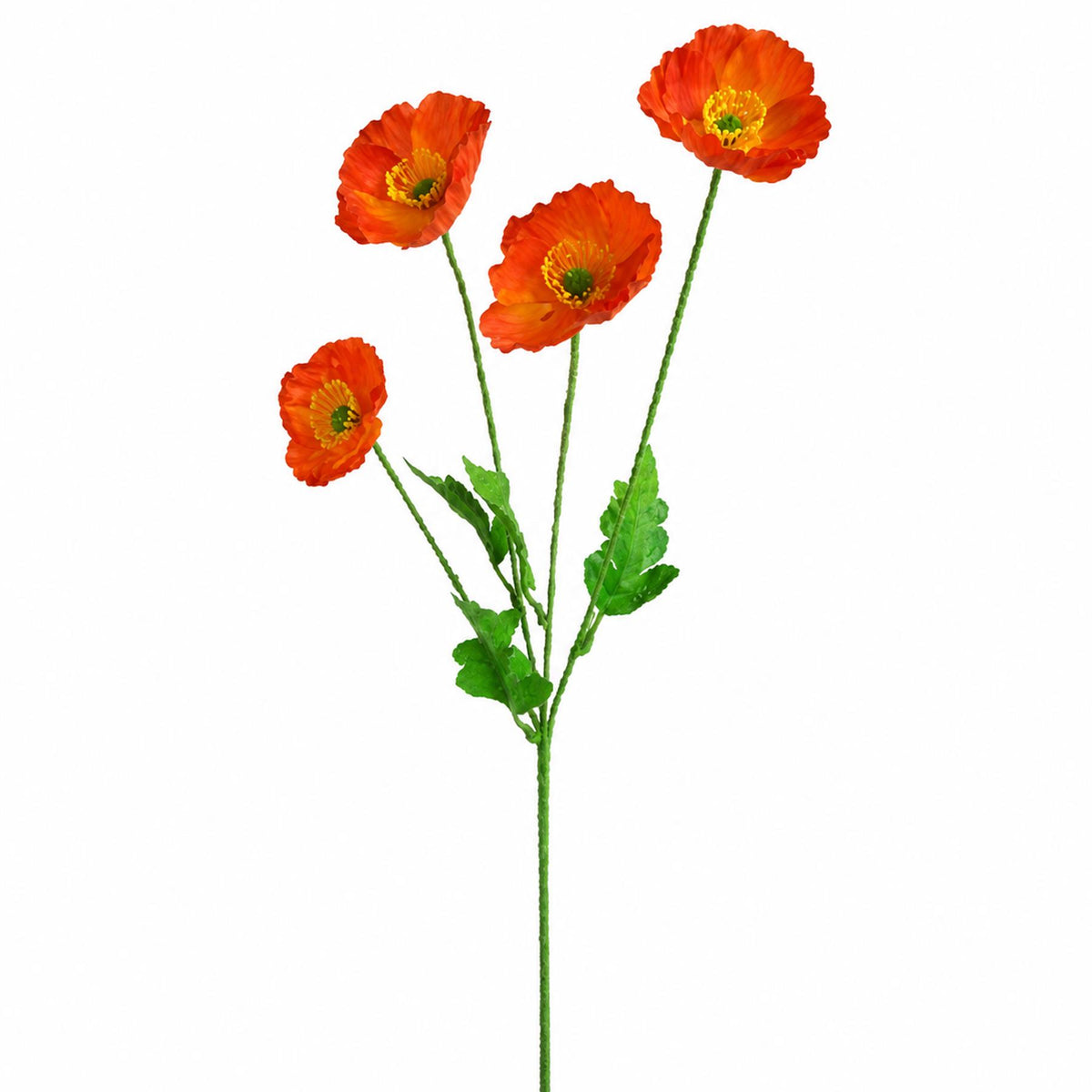 60cm Artificial Poppy Flower Spray