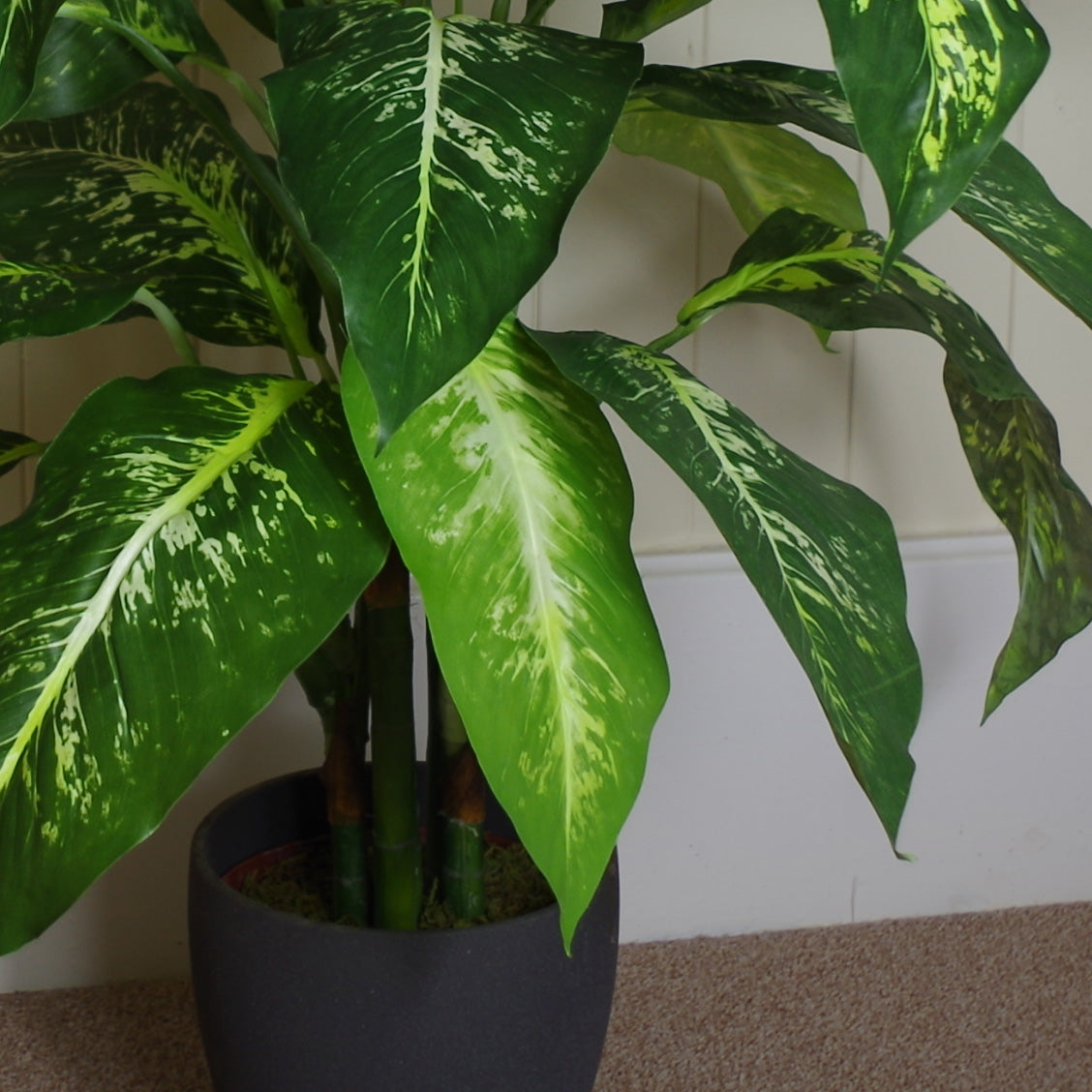 100cm Large Fox's Aglaonema (Spotted Evergreen) Tree Artificial Plant – image 8