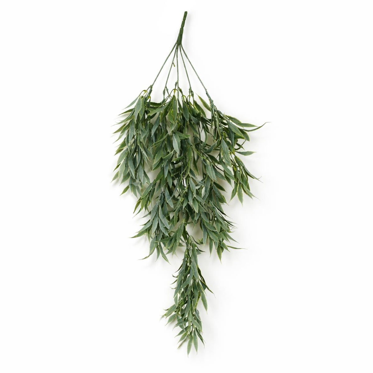 80cm Artificial Italian Ruscus Hanging Plant with Realistic Foliage - Sage Green