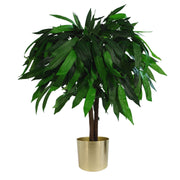 80cm Large Artificial Mango Tree with Metal Planter