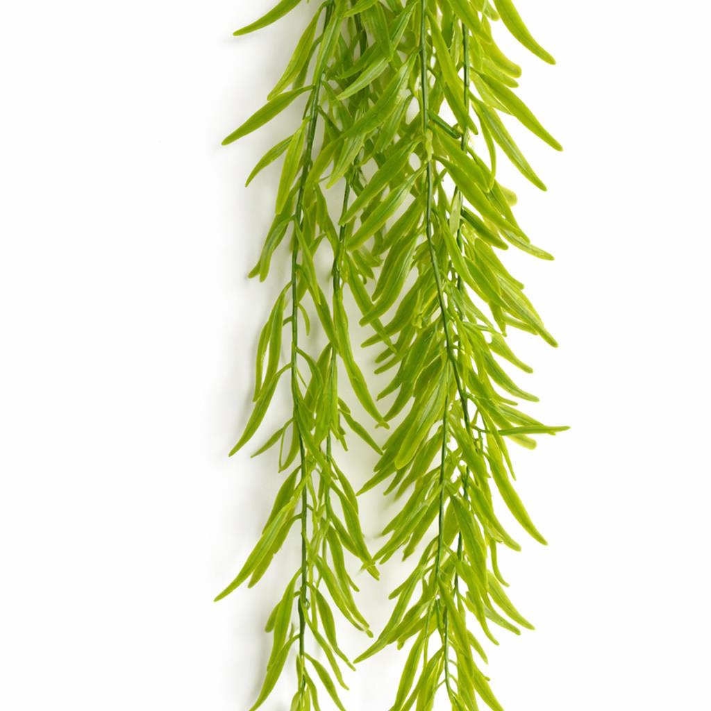 100cm Artificial Trailing Rhipsalis Style Hanging Plant - Light Green Tips – image 4