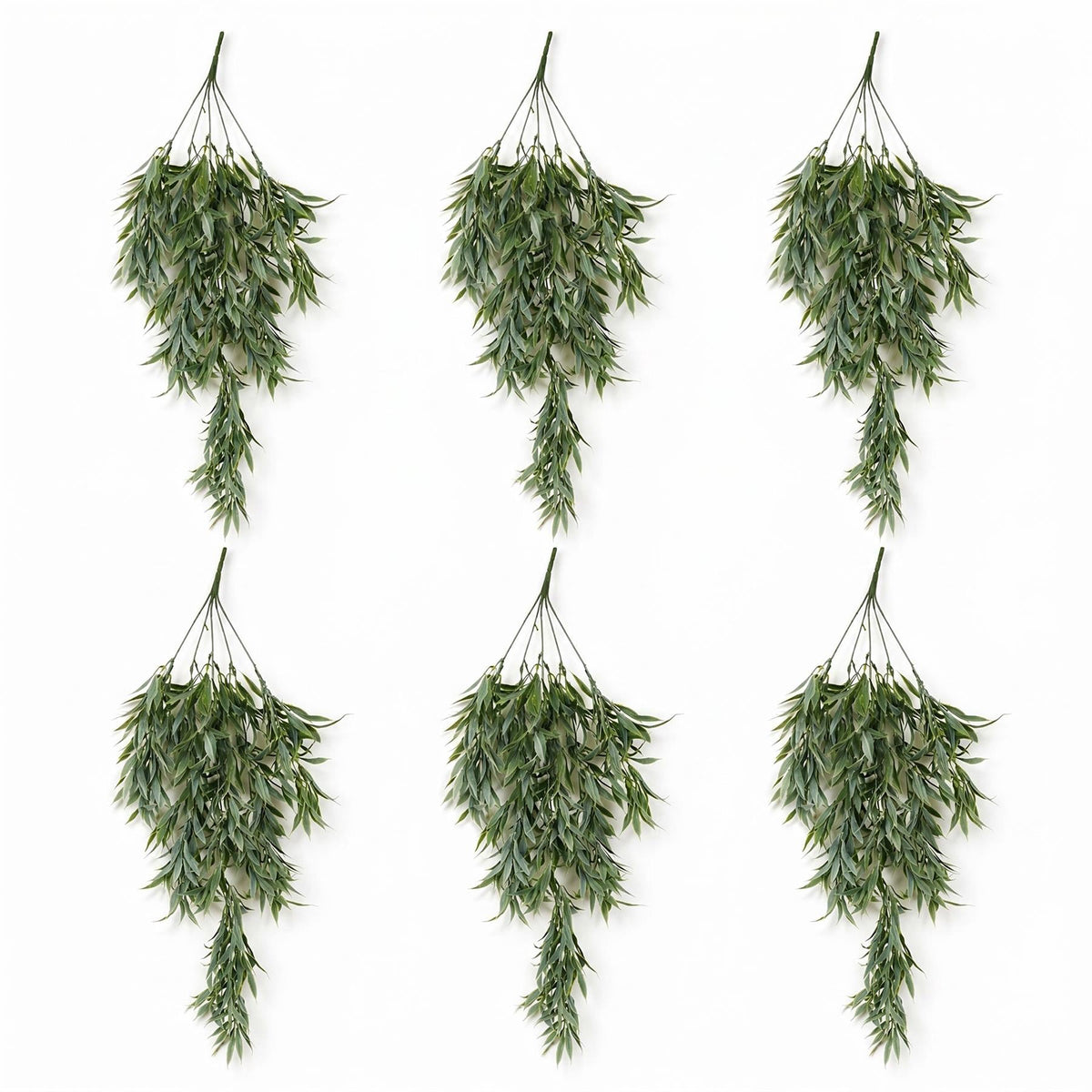 80cm Artificial Italian Ruscus Hanging Plant with Realistic Foliage - Sage Green – image 3