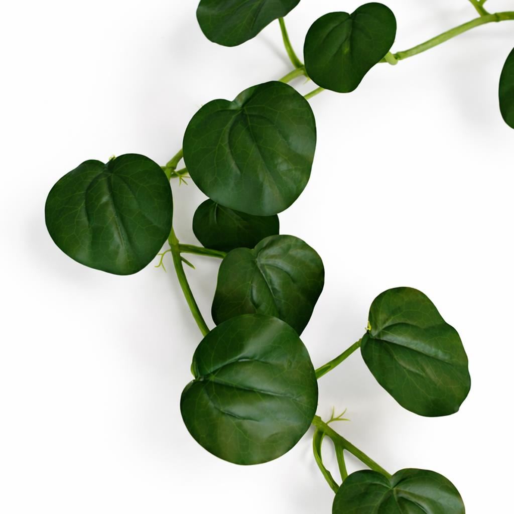 160cm Artificial Round Pilea Leaf Garland Hanging Decoration – image 8