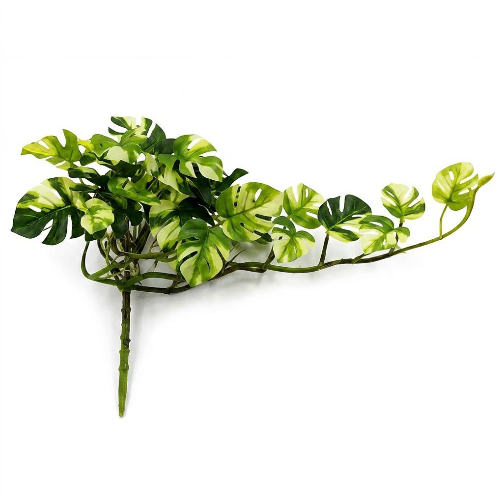 25cm Artificial Trailing Variegated Monstera Vine Plant – image 3