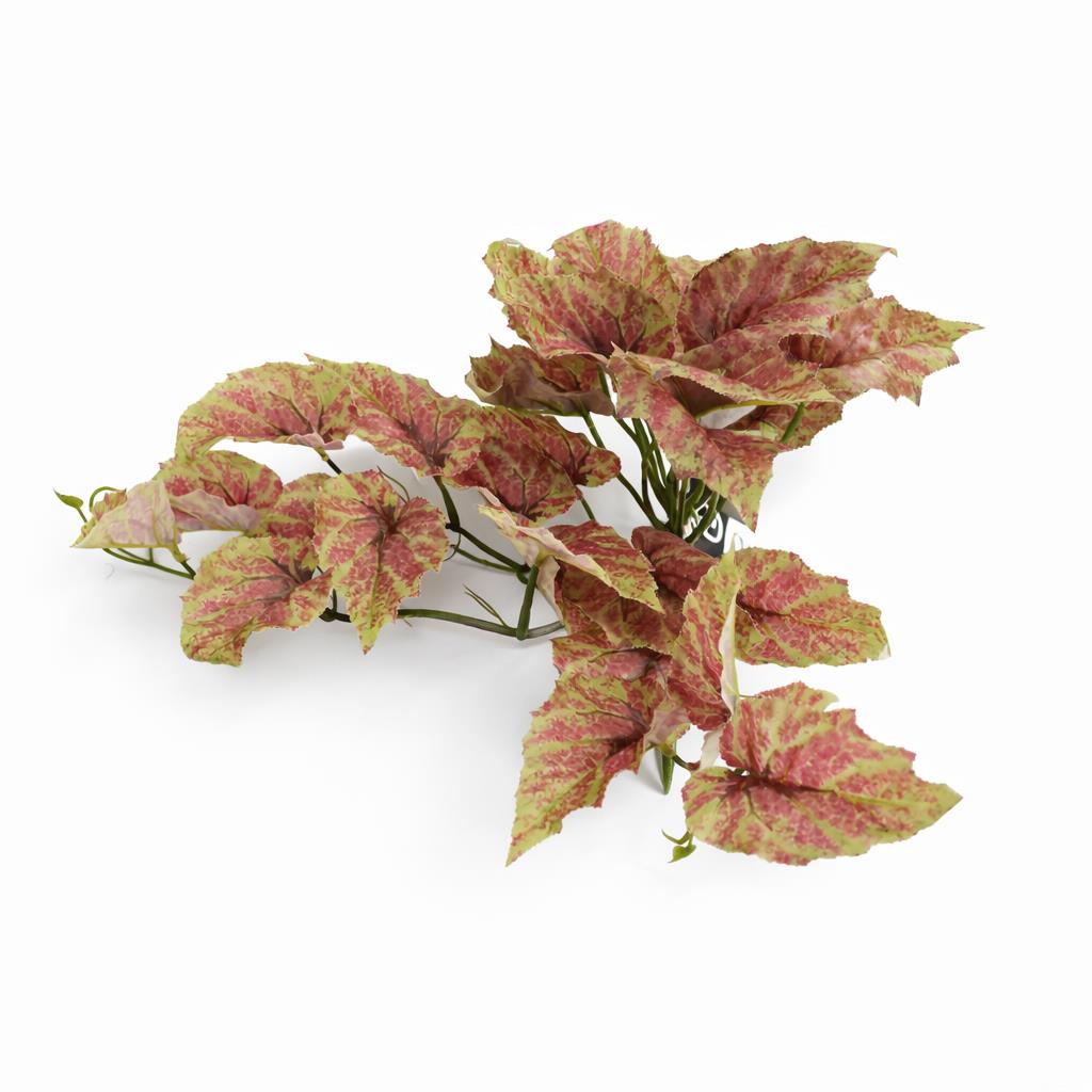 30cm Artificial Trailing Pink and Green Caladium – image 3