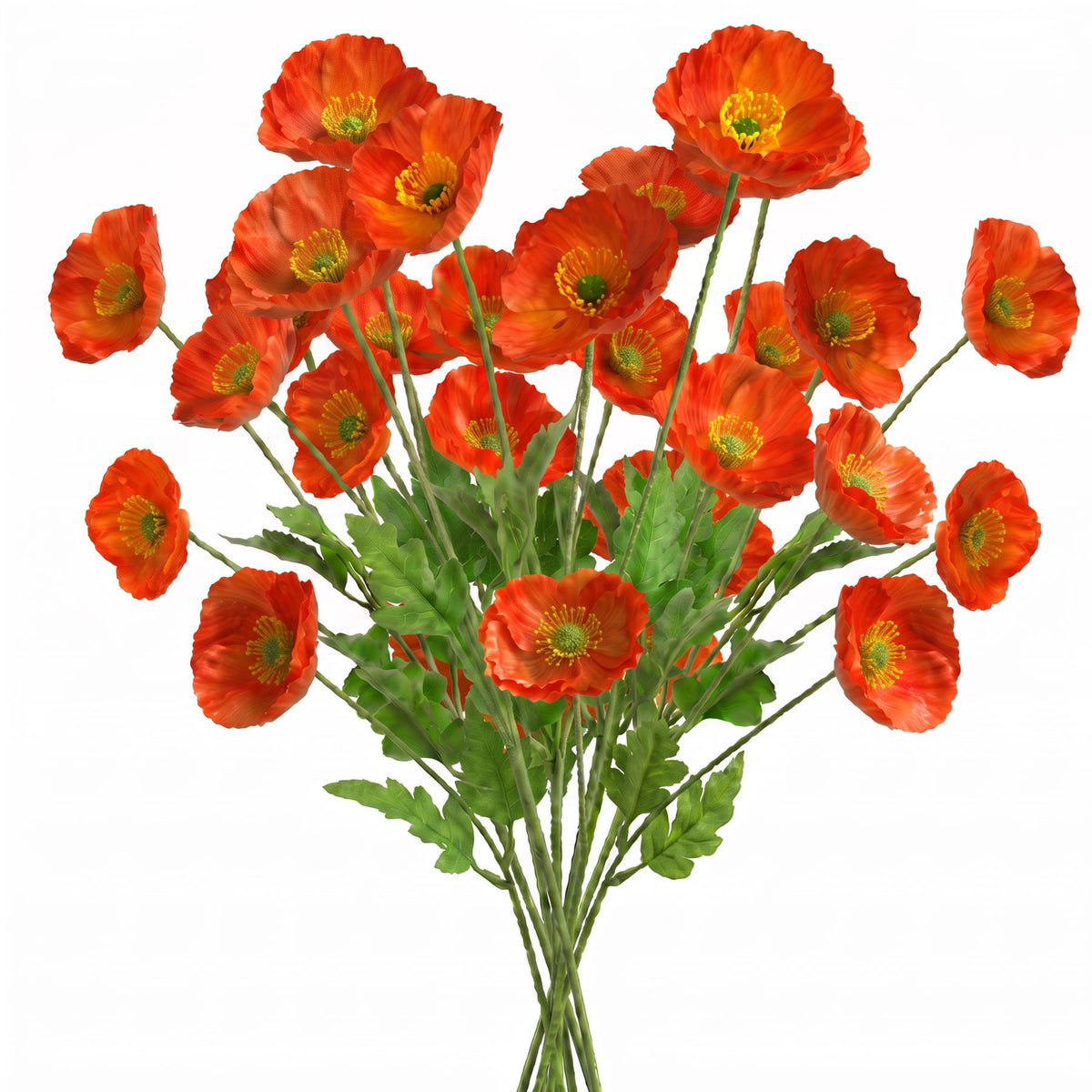 60cm Artificial Poppy Flower Spray