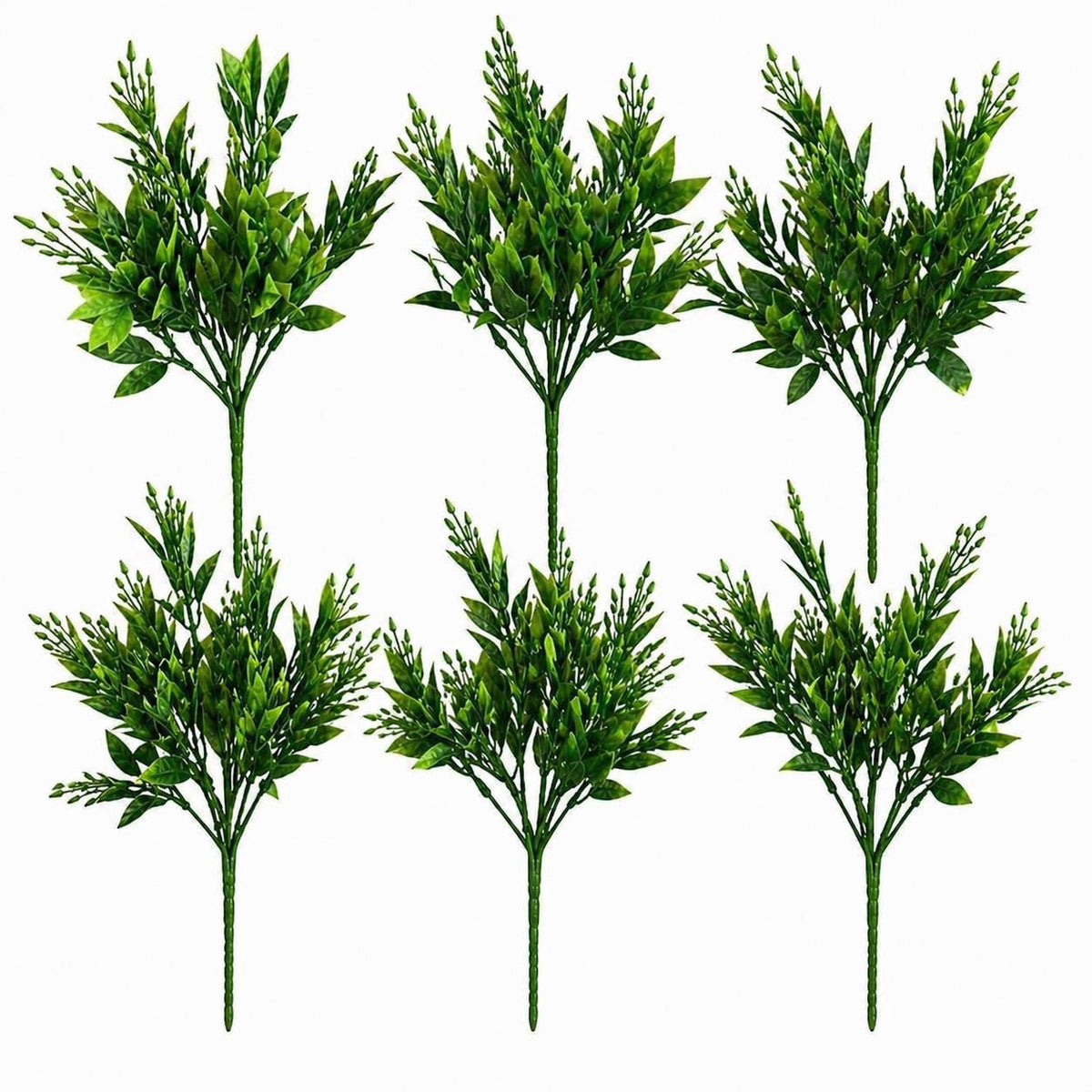 32cm Artificial Green Foliage Spray Stem Faux Leafy Decorative Greenery – image 7