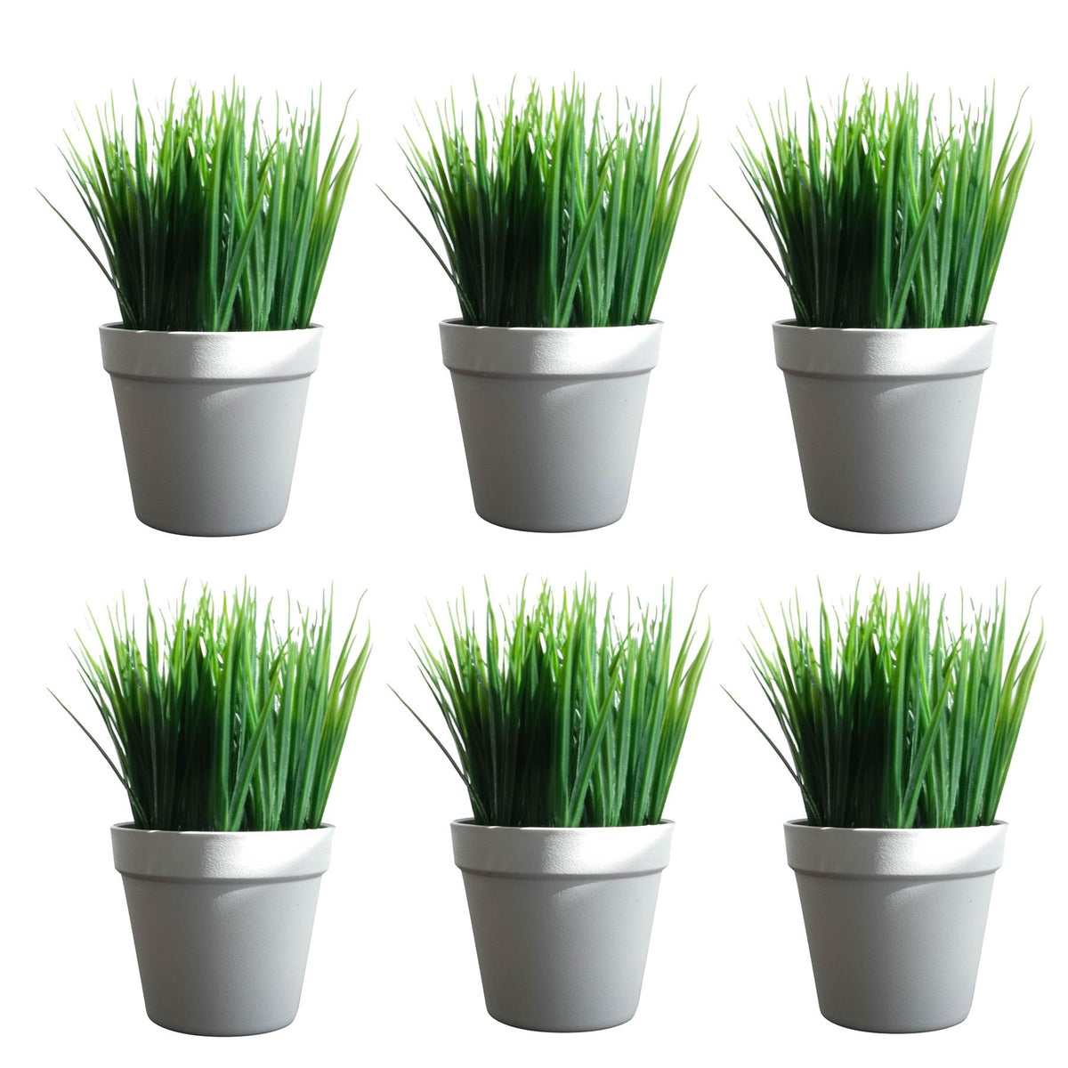 22cm Artificial Grass Plant Potted Mini Display – image 8