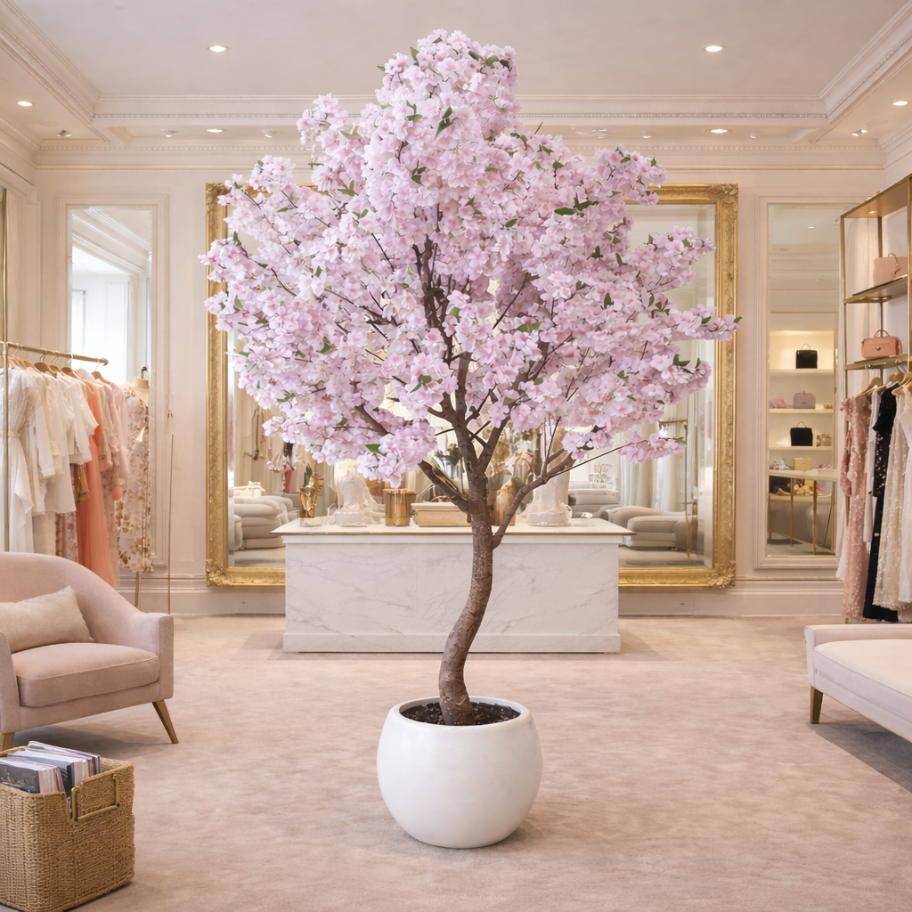 XXL Artificial Cherry Blossom Tree 2.6m (260cm) With Decorative Planter – image 2