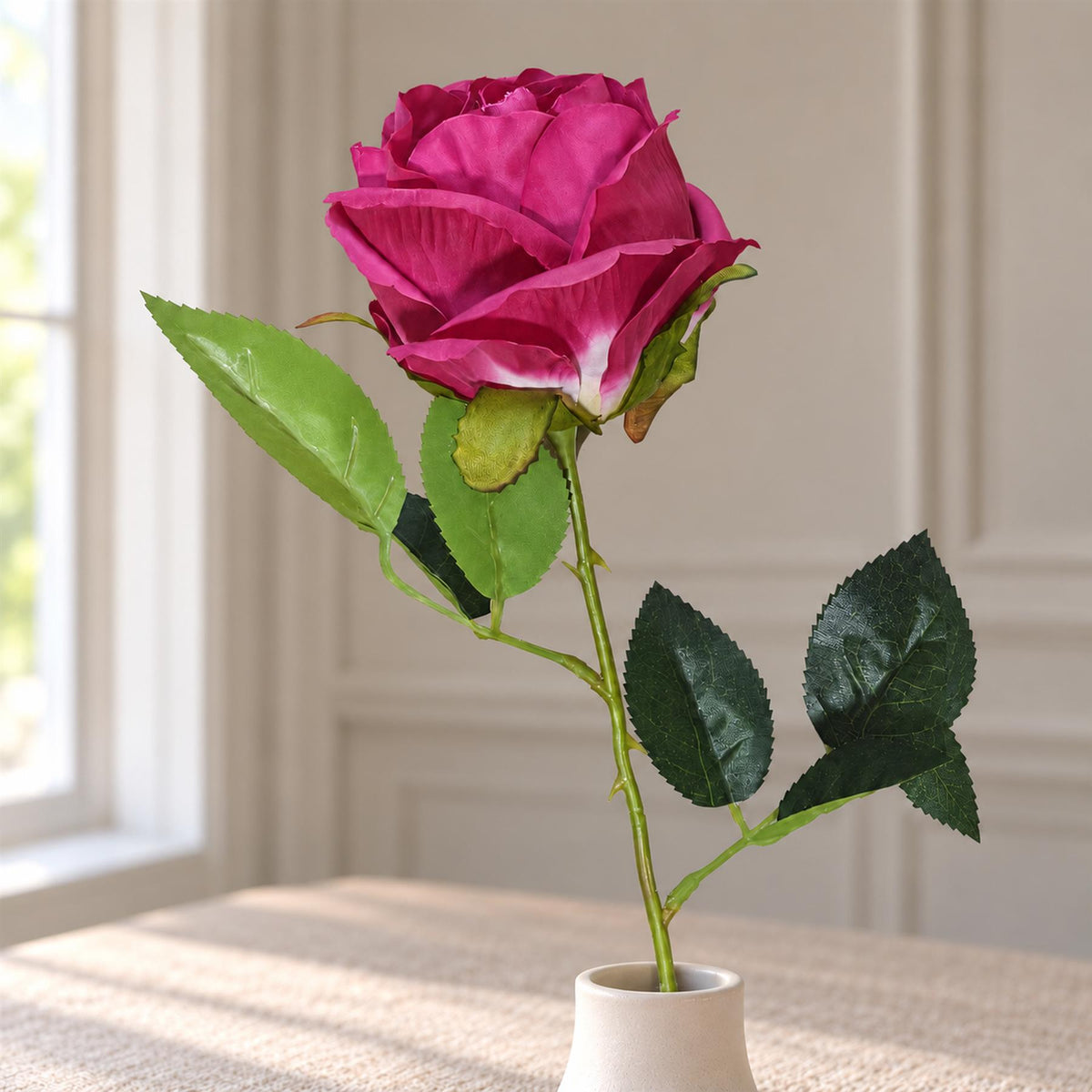 55cm Artificial Rose Stem – image 10