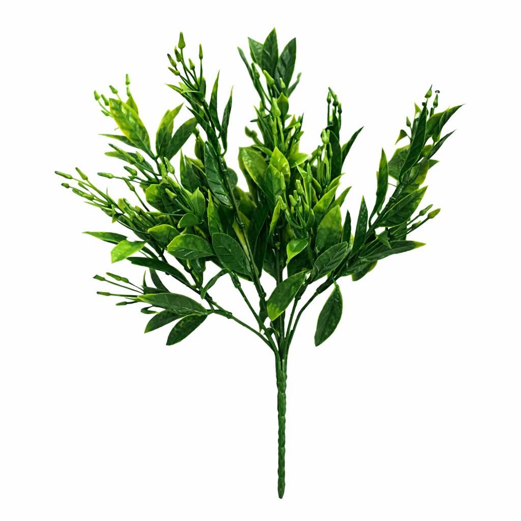 32cm Artificial Green Foliage Spray Stem Faux Leafy Decorative Greenery – image 6