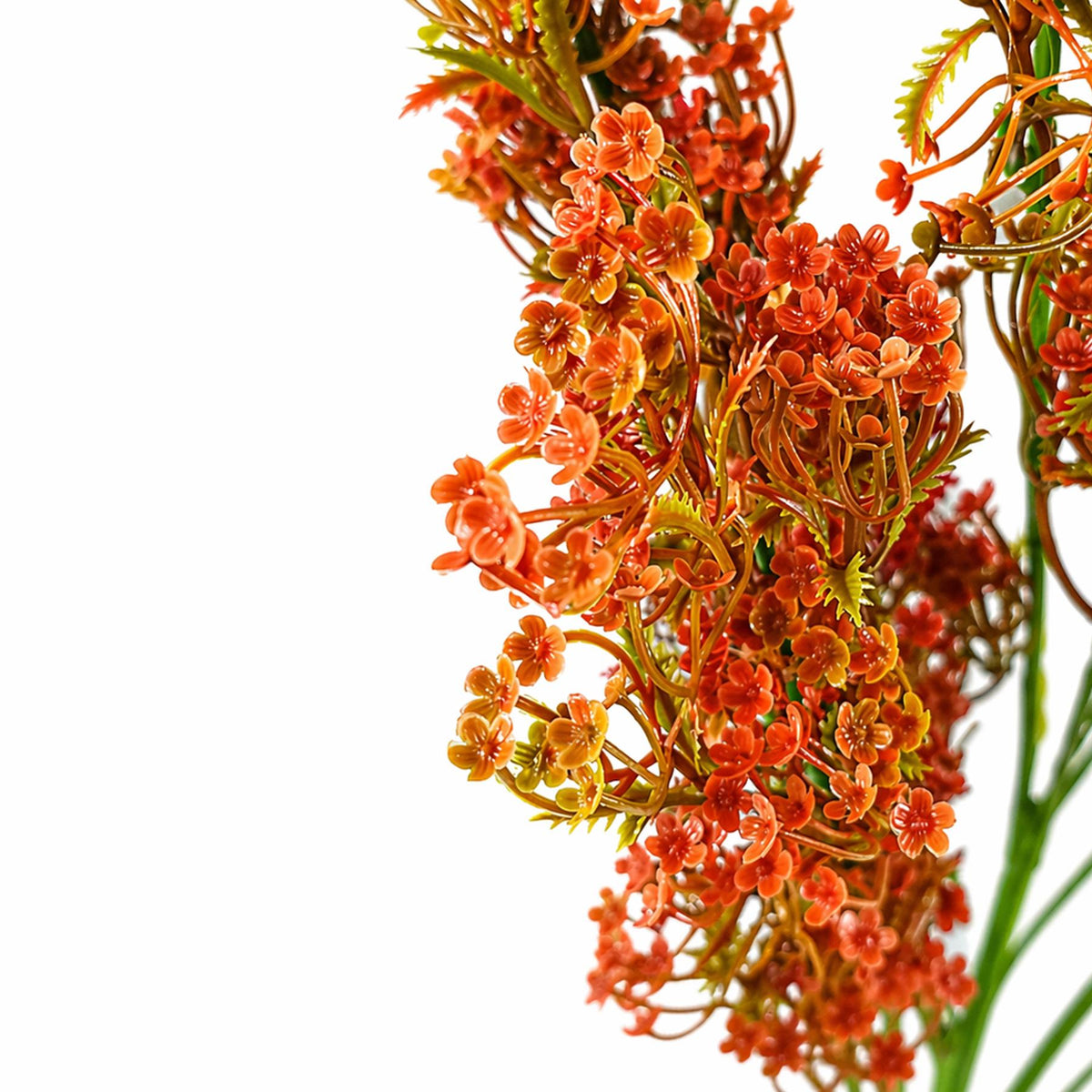 75cm Artificial Coral Berry Spray Bush Stem – image 4
