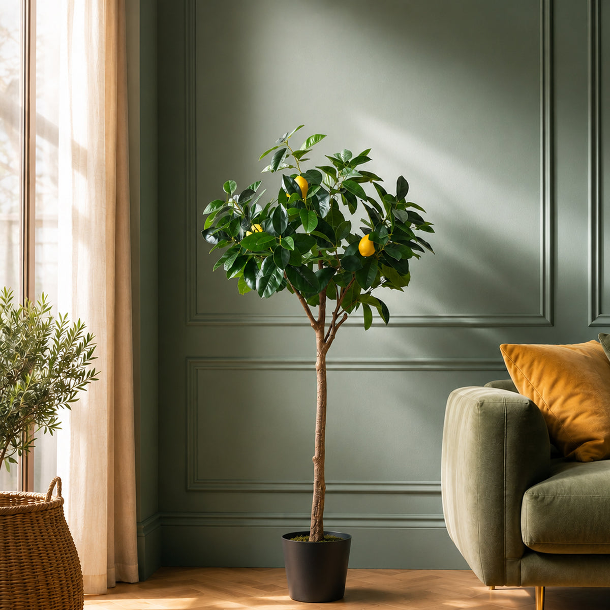 120cm Premium Artificial Lemon Tree