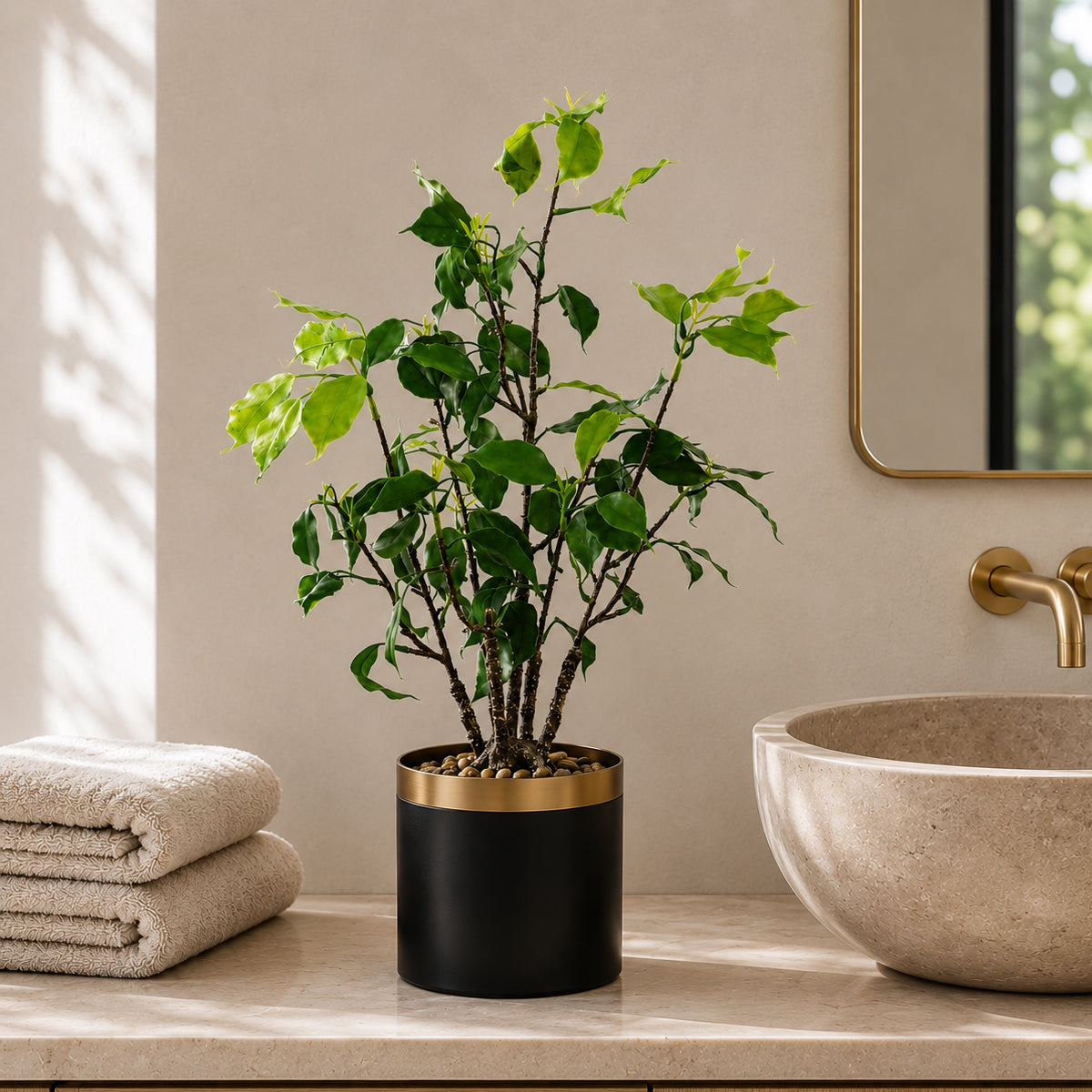 60cm Artificial Banyan Bonsai Ficus Tree – image 3