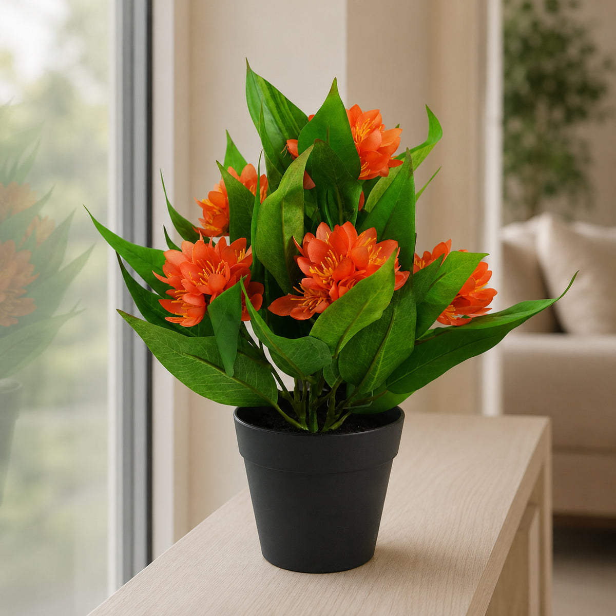 18cm Artificial Freesia Flowering Plant – image 25