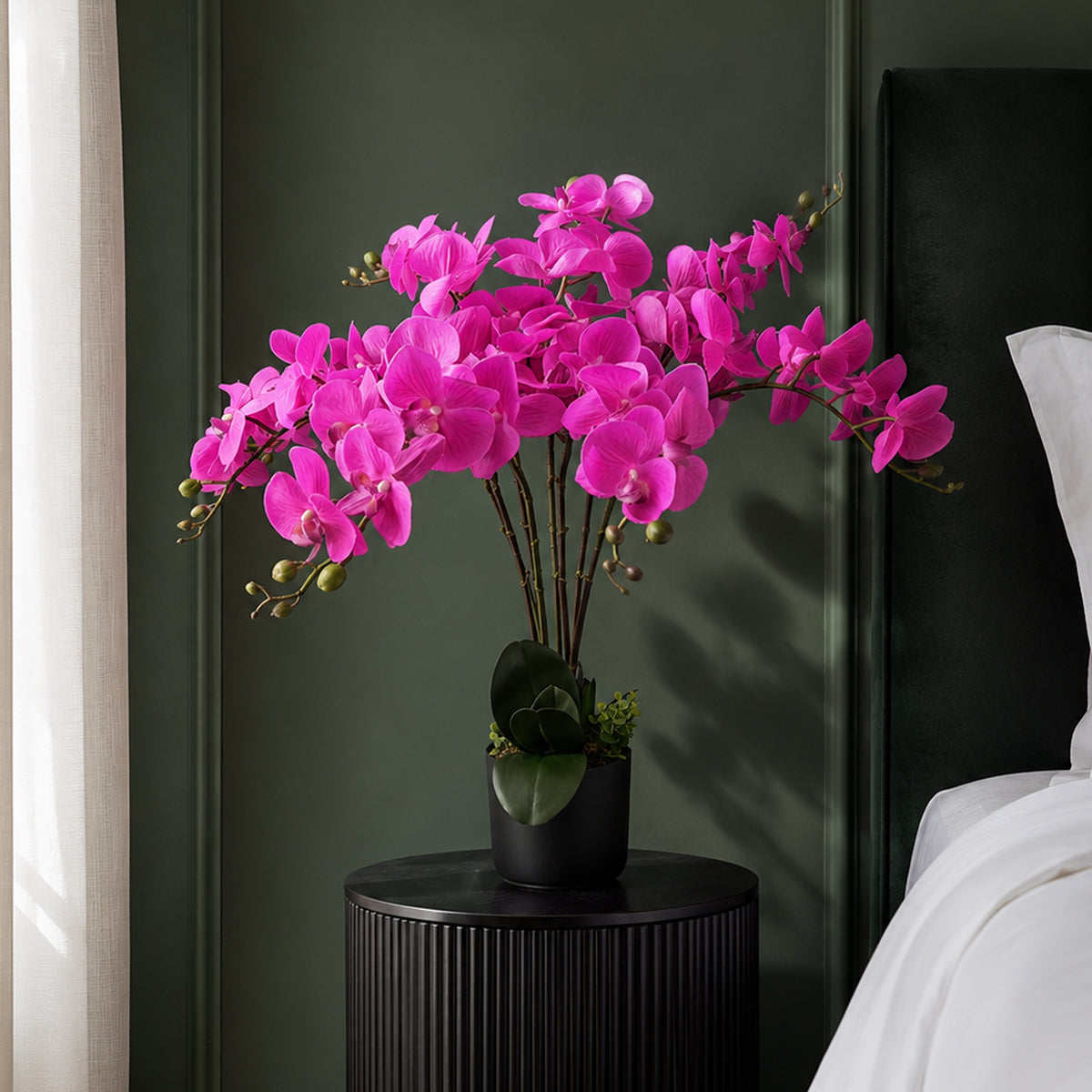 85cm Artificial Deluxe Bush Orchid – image 3