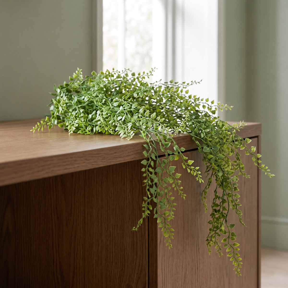 82cm UV & Fire Resistant Artificial Trailing Button Fern Plant