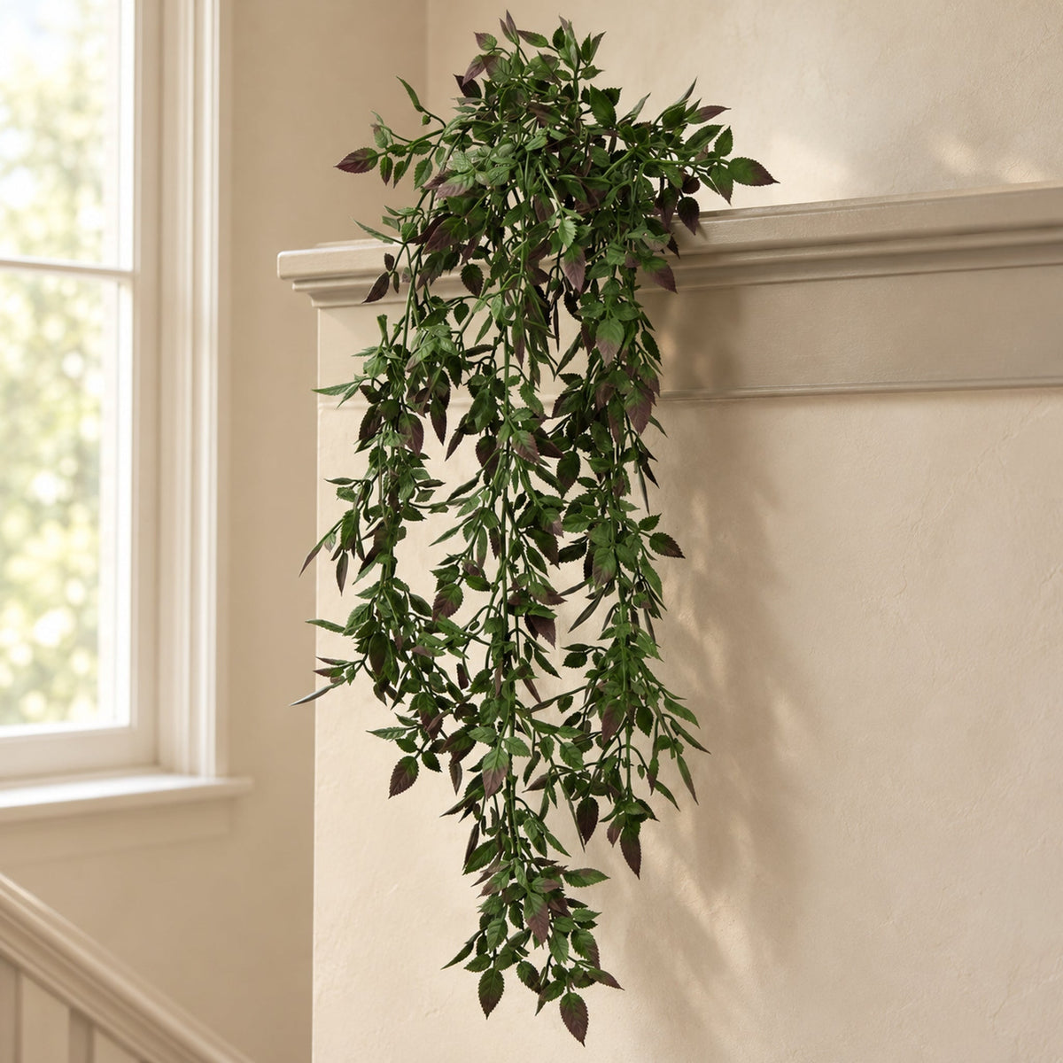 Hanging UV and Fire Resistant Artificial Angel Plant 76cm