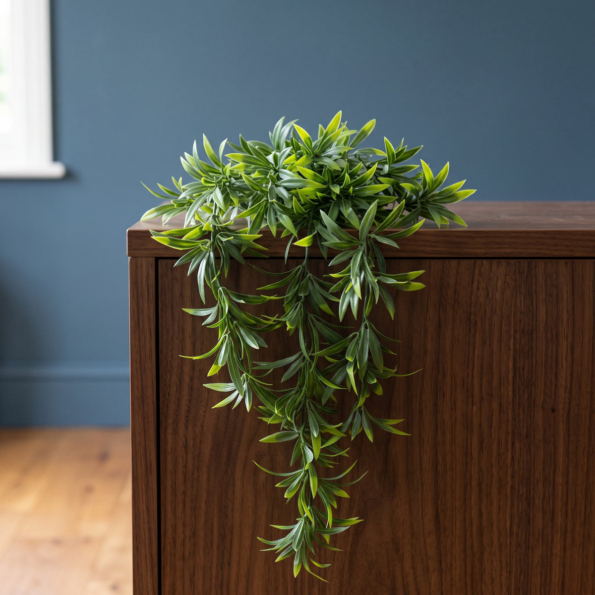 Hanging UV and Fire Resistant Artificial Fronded Thyme Plant 70cm