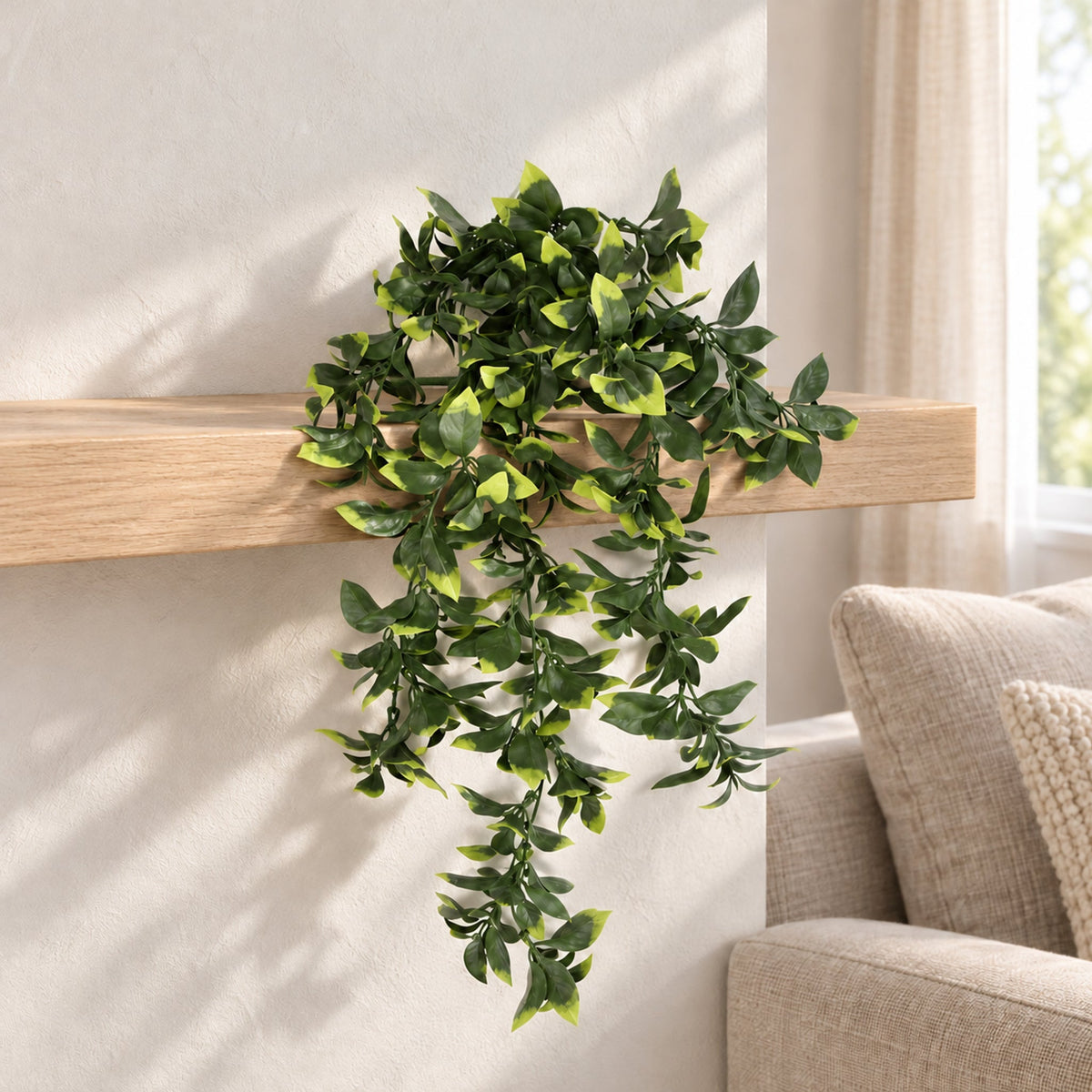 Hanging UV and Fire Resistant Artificial Pothos Plant 71cm