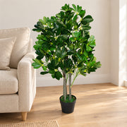 95cm Umbrella Tree Dark Green Artificial Ficus Plant