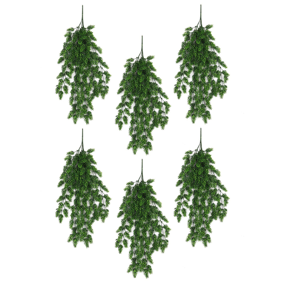 Hanging UV and Fire Resistant Artificial Clustered Fern Plant 128cm – image 4
