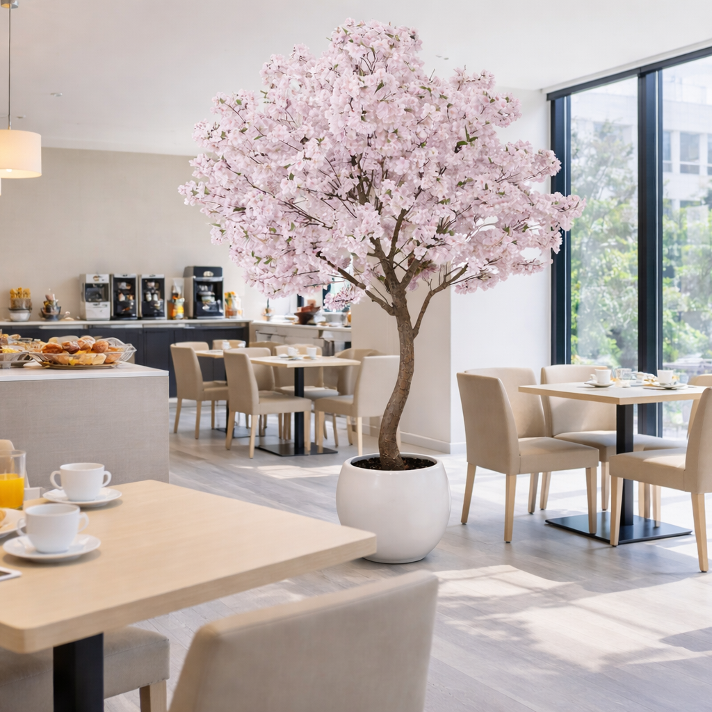 XXL Artificial Cherry Blossom Tree 2.6m (260cm) With Decorative Planter – image 8