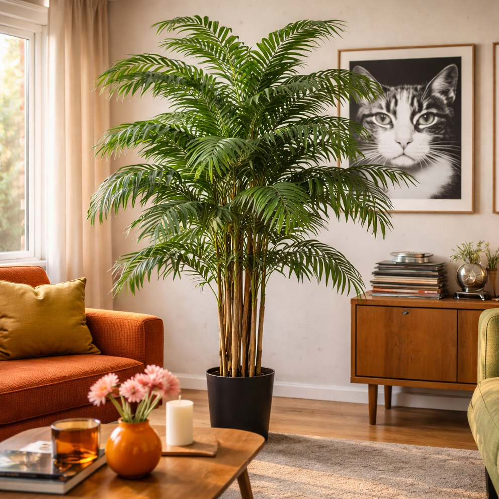 210cm Artificial Fire Retardant Areca Palm Tree – image 2