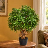 45cm Artificial Fire Retardant Mini Ficus Topiary Ball Plant
