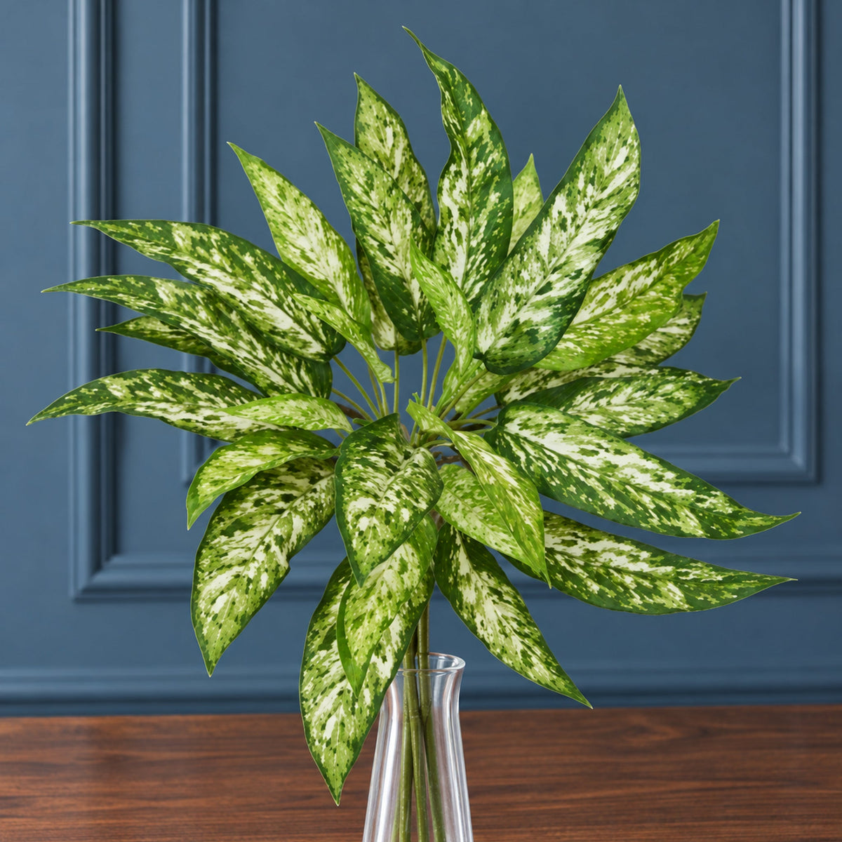 45cm Fire Retardant Artificial Aglaonema Bush