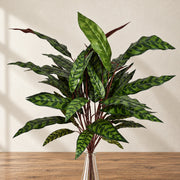 90cm Fire Retardant Artificial Peacock Foliage Bush